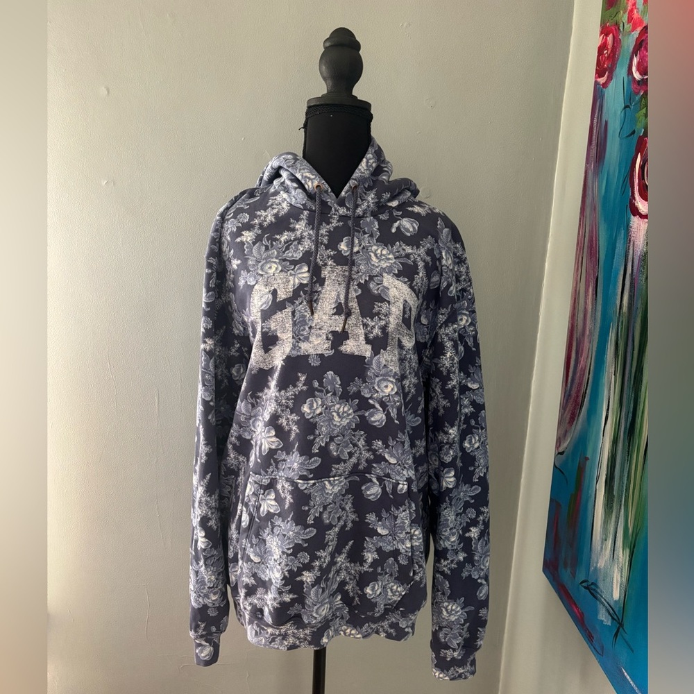 NWT LoveShackFancy X Gap adult unisex floral hoodie logo size M